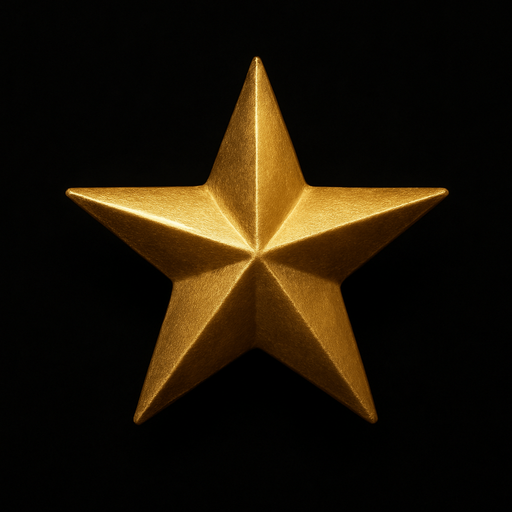 golden rating star.
black background. photo realistic.