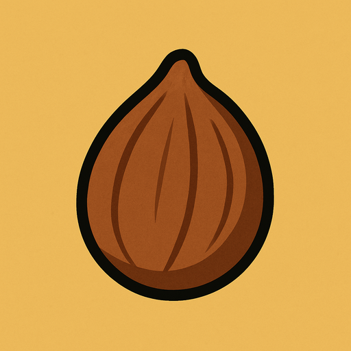 Brown Seed.
In-Game asset.  2d.  High contrast.  No shadows. Very simple
