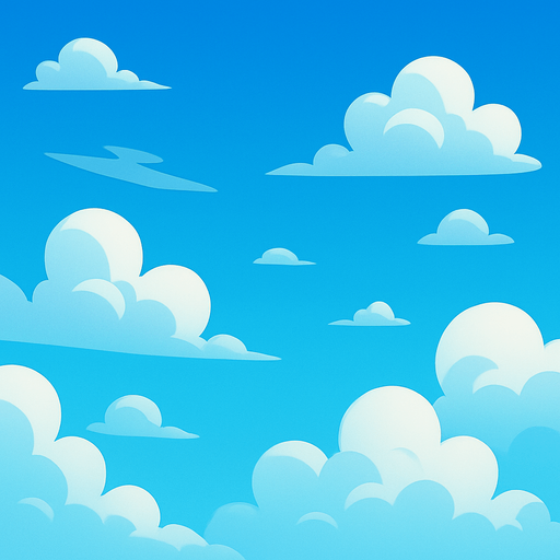 Create a cool sky background.
In-Game asset.  2d.  No shadows