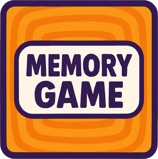 Create an image for a memory game's card's back.
In-Game asset.  2d.  High contrast.  No shadows