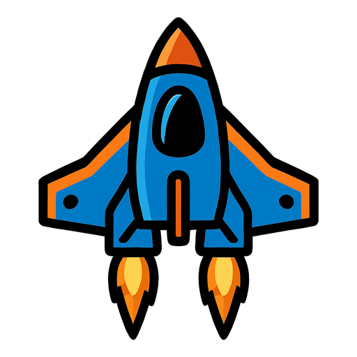 Uzay gemisi.
In-Game asset.  2d.  High contrast.  No shadows