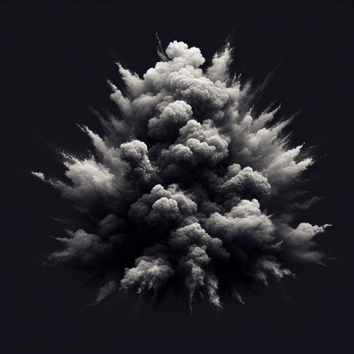 explosion smoke
Single Game Texture. In-Game asset. 2d. Blank background. High contrast. No shadows.