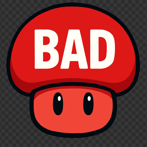 Red Color, delete "GOOD" Write "BAD"