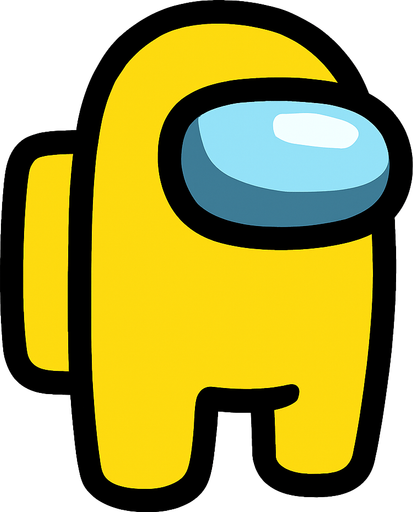 yellow amoung us.
In-Game asset.  2d.  High contrast.  No shadows