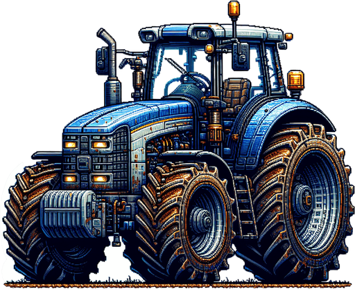 tractor.
high definition video game sprite
