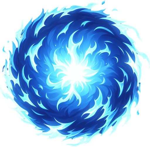Rfireball blue magic
Single Game Texture. In-Game asset. 2d. Blank background. High contrast. No shadows.