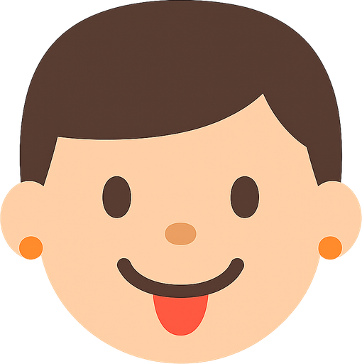someone with a smiling face

. No background. Transparent background. Blank background. No shadows. 2d. In-Game asset. flat