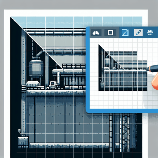 Pixel art, side view of a concrete factory floor . Single Game Texture. In-Game asset. 2d. Blank background. High contrast. No shadows.