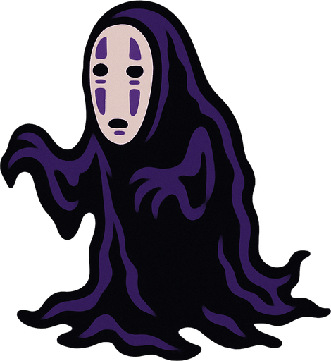 dark spirits from movie "spirited away". HD colors. purple color.
In-Game asset.  2d.  High contrast.  No shadows