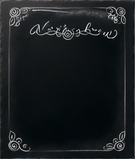 Words "NOVICE BREW" in chalk, handwritten