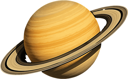 realistic saturn.
In-Game asset.  2d.  High contrast.  No shadows
