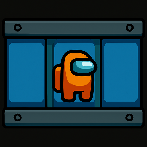 wall among us.
In-Game asset.  2d.  High contrast.  No shadows