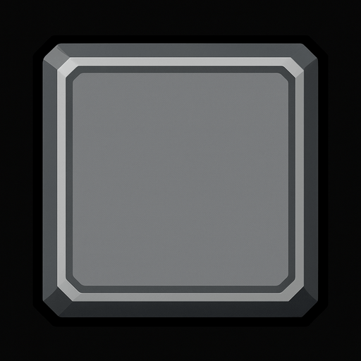 Tecla gris.
In-Game asset.  2d.  High contrast.  No shadows