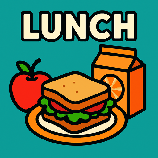 lunch.
In-Game asset.  2d.  High contrast.  No shadows