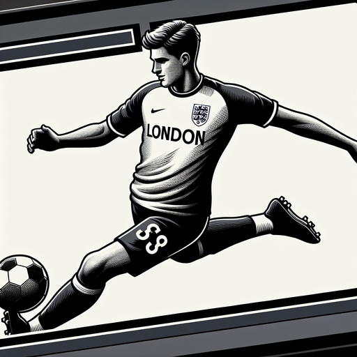 arsenal footballer Single Game Texture. In-Game asset. 2d. Blank background. High contrast. No shadows.