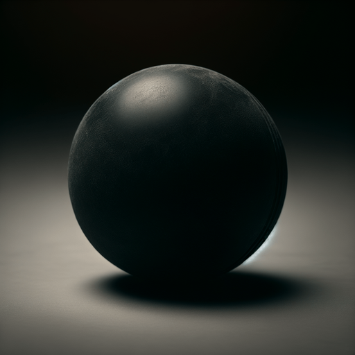 Black Squash ball.