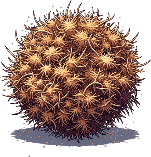 Ball of dry desert bushes.
video game sprite