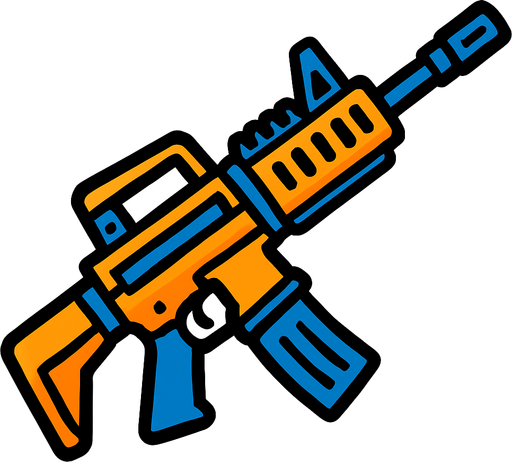 Weapon.
In-Game asset.  2d.  High contrast.  No shadows