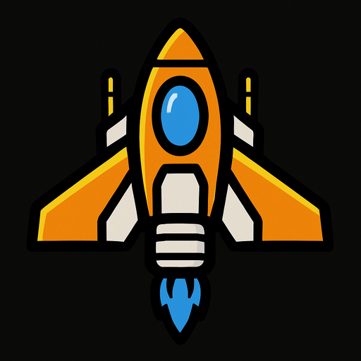 uzay aracı.
In-Game asset.  2d.  High contrast.  No shadows