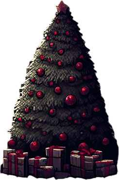 Eerie Christmas-inspired fuse similar to a resident evil room
Single Game Texture. In-Game asset. 2d. Blank background. High contrast. No shadows.