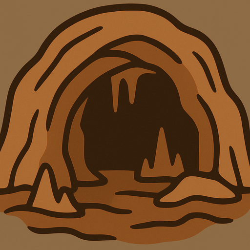A brown cave