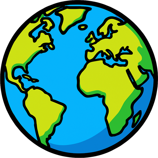 dünya.
In-Game asset.  2d.  High contrast.  No shadows