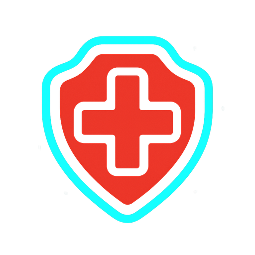 Health Powerup in 2d space shooter (top down).
In-Game asset.  2d.  High contrast.  No shadows