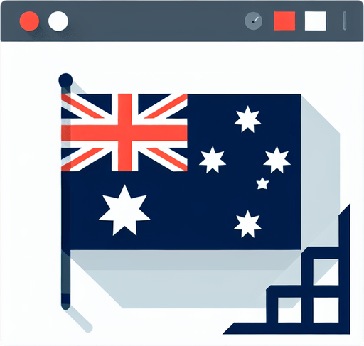 australia flag. flat. simple..
Single Game Texture. In-Game asset. 2d. Blank background. High contrast. No shadows.