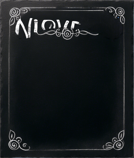 Text "NOVICE BREW" handwritten in white chalk