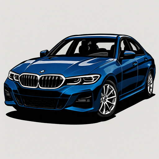 A realistic 
bmw car.
In-Game asset.  2d.  High contrast.  No shadows