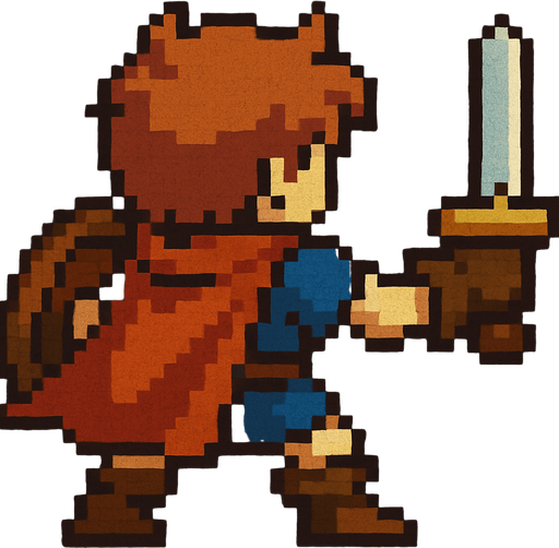 Retro pixel style from arcade