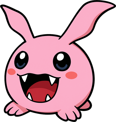 Tokomon.
In-Game asset.  2d.  High contrast.  No shadows