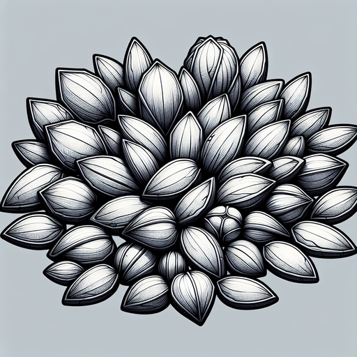 Plant seeds.
Single Game Texture.  In-Game asset.  2d.  Blank background.  High contrast.  No shadows