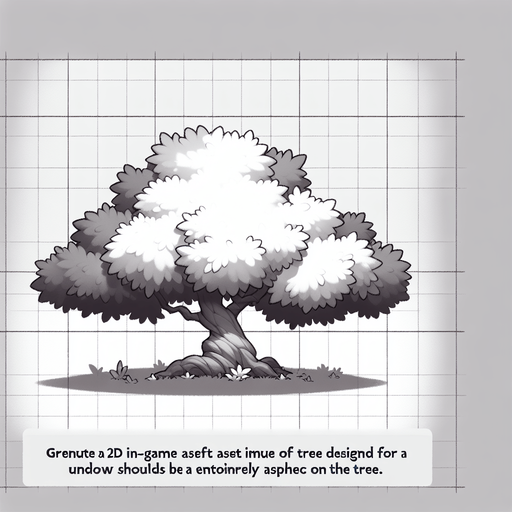 A tree in a rts style Single Game Texture. In-Game asset. 2d. Blank background. High contrast. No shadows.