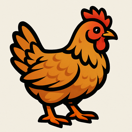 Chicken
Alive.
In-Game asset.  2d.  High contrast.  No shadows