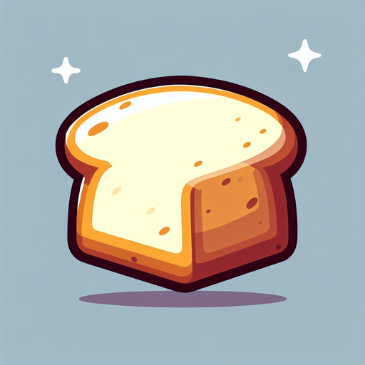 bread,cartoon,2d,blank background.
Single Game Texture.  In-Game asset.  2d.  Blank background.  High contrast.  No shadows