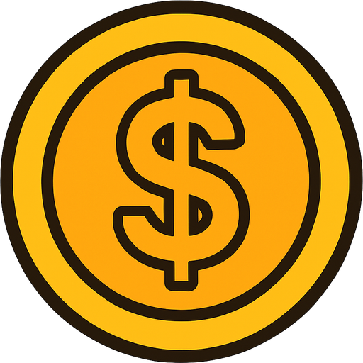 coin.
In-Game asset.  2d.  High contrast.  No shadows