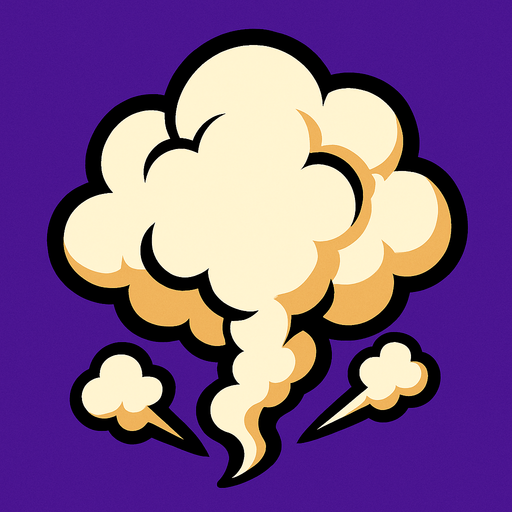 smoke.
In-Game asset.  2d.  High contrast.  No shadows