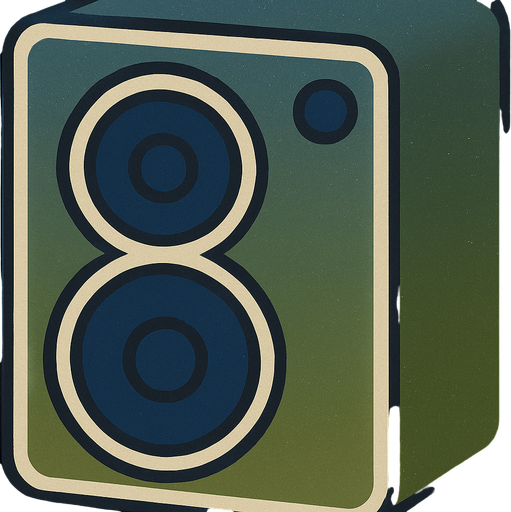 paint the speakers in a deep blue, please