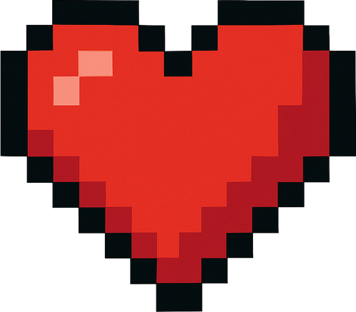 pixel hearth.
In-Game asset.  2d.  High contrast.  No shadows