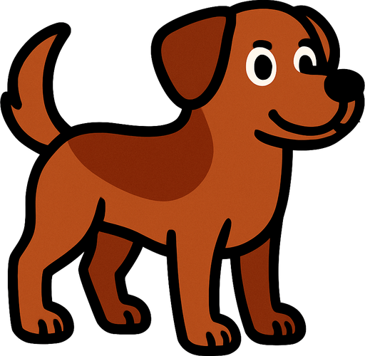 Köpek.
In-Game asset.  2d.  High contrast.  No shadows