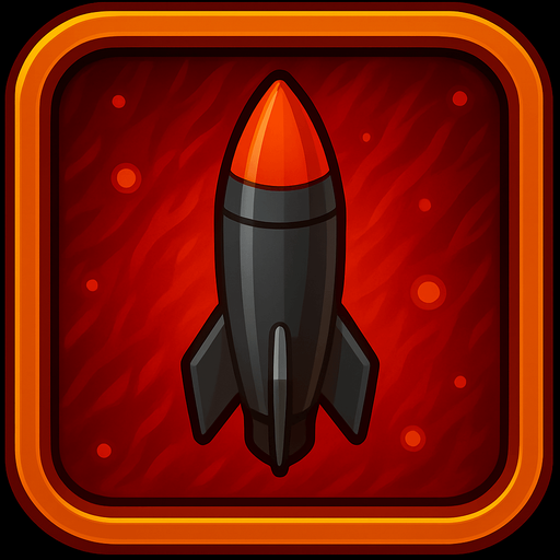 нужна из этой иконке одна ракета без пламени по вертикали