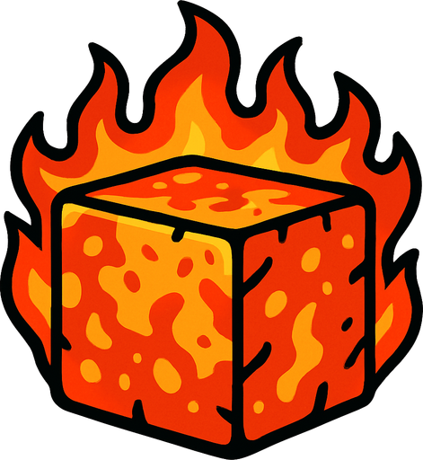fire block background.
In-Game asset.  2d.  High contrast.  No shadows. cartoon. draw