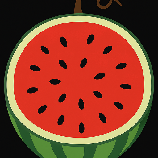 ortadan ikiye böl karpuzın içindeki kırmızı alan gözüksün