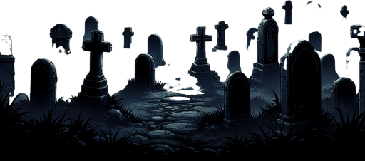 old dark cemetery, 4k, high quality, landscape, digital art.
Single Game Texture. In-Game asset. 2d. Blank background. High contrast. No shadows.