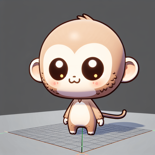 Monkey full body animation unreal engine seen from the side very cute
In-Game asset. 3d. Blank background. High contrast. No shadows