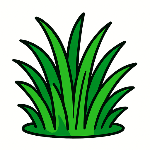 green grass 2d.
In-Game asset.  2d.  High contrast.  No shadows