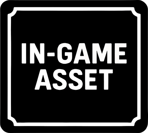 black card.
In-Game asset.  2d.  High contrast.  No shadows