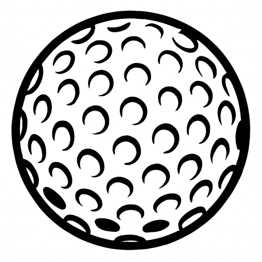 White Golf Ball.
In-Game asset.  2d.  High contrast.  No shadows