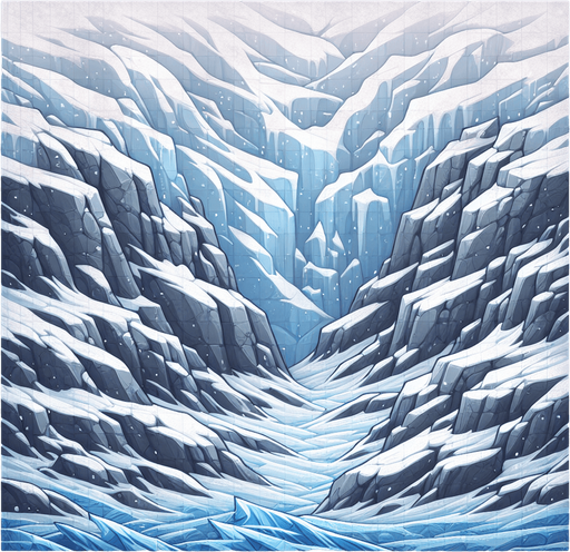 Ice or snow or glacier.
Single Game Texture. In-Game asset. 2d. Blank background. High contrast. No shadows.